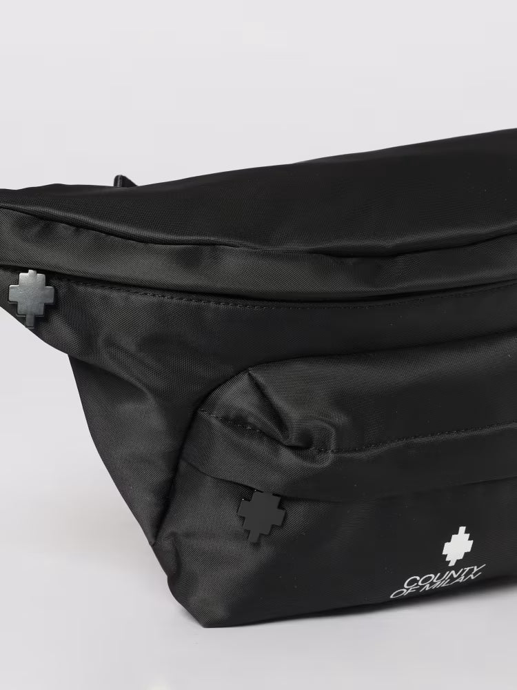 Marsupio in tessuto tecnico con logo County Of Milan (marcelo burlon)
